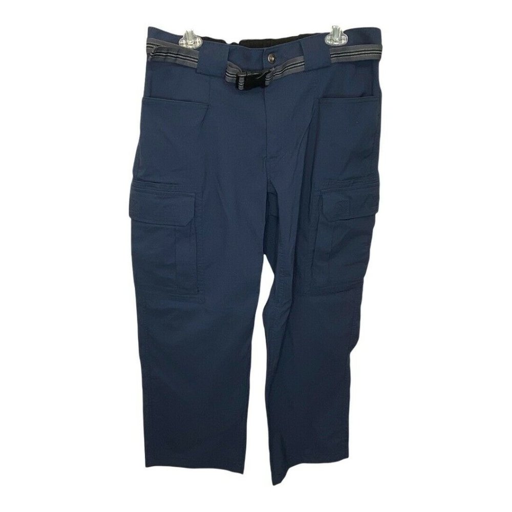 Duluth Trading Co Blue Belted Lightweight Cargo Pants Men’s 34 x 27* inseam